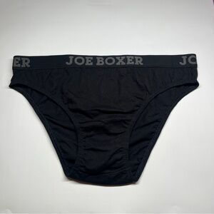 Joe Boxer Black Briefs with Logo Waistband